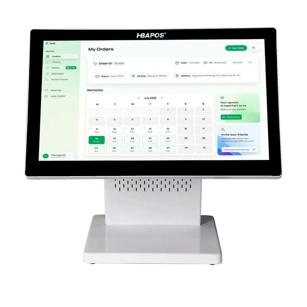 15.6 Wide Display for Better Operation & User Experience
