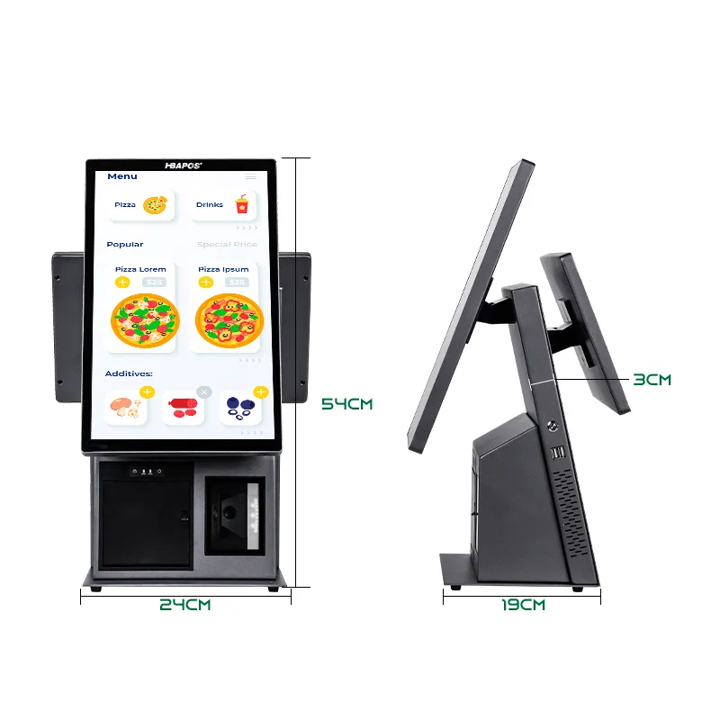 Compact All-in-One Kiosk with Optimized Size Design