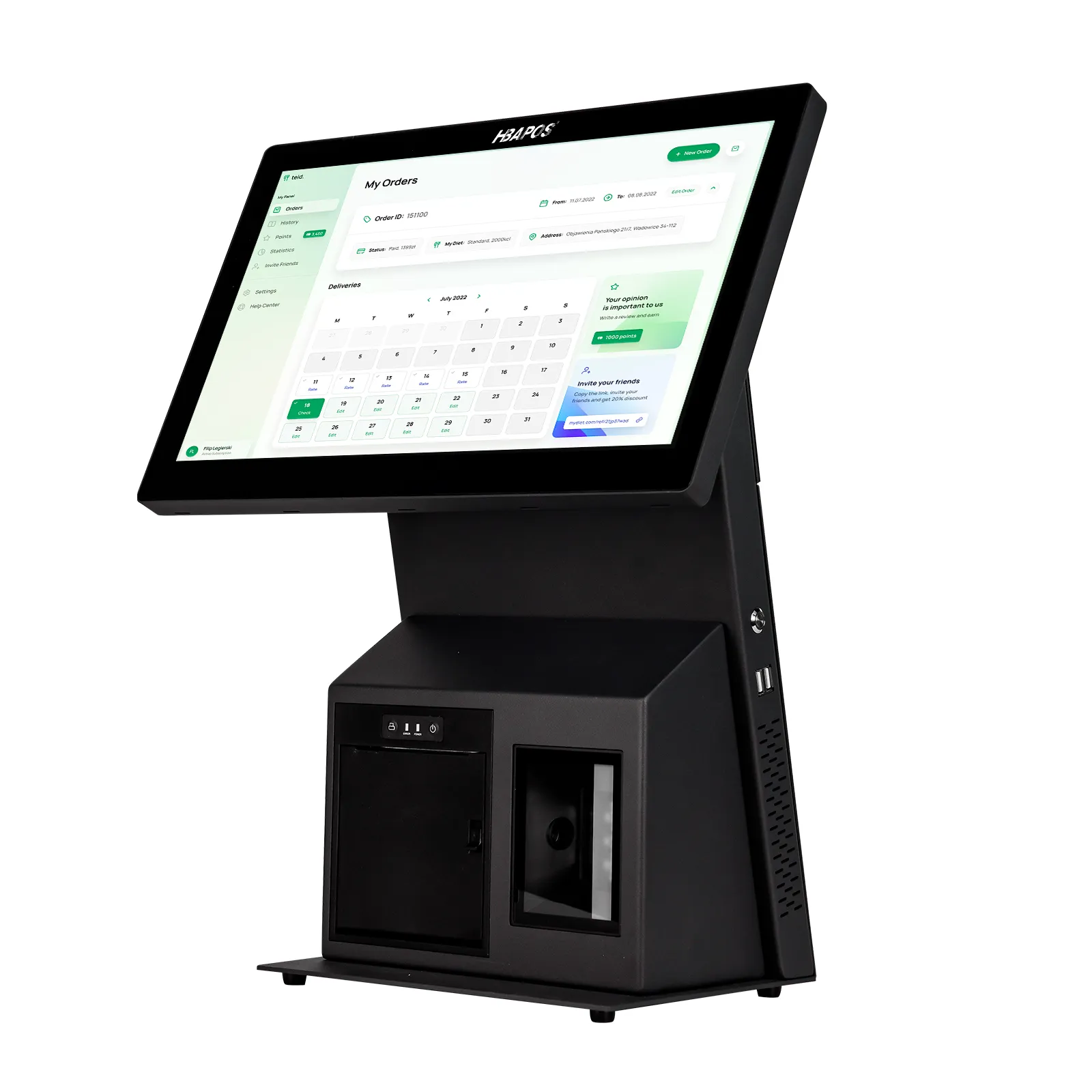 Powerful All-in-One Payment Kiosk for Retail & F&B
