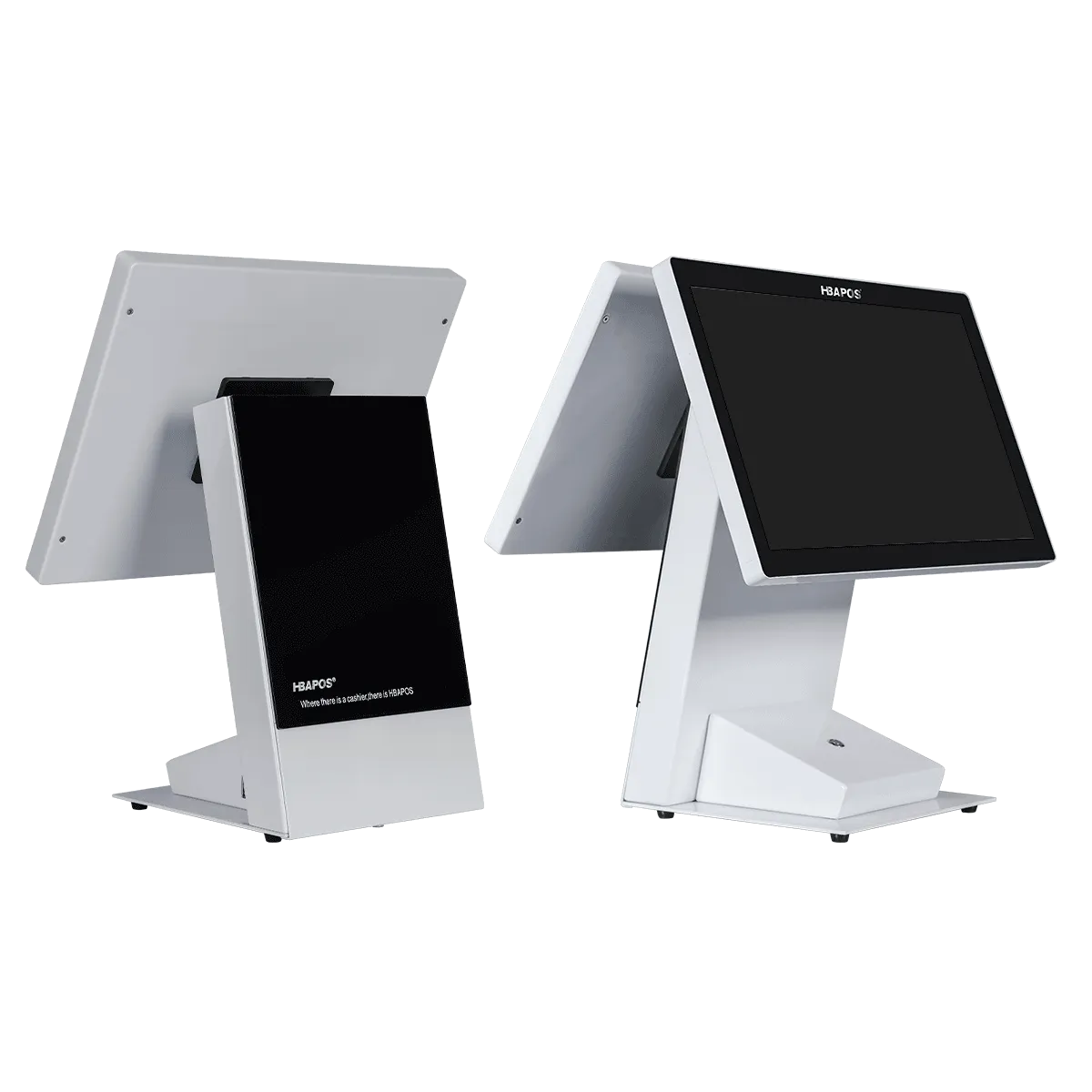 White Dual Display POS Design
