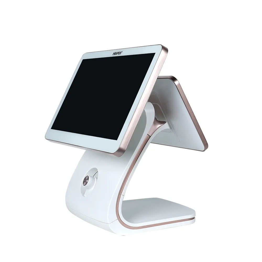 15.6” All-in-One POS Terminal with Elegant Pink & White Design