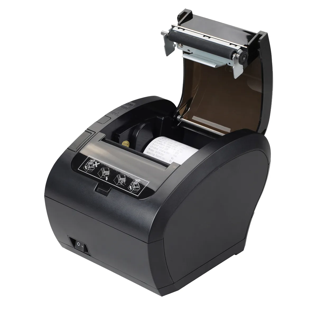 306 Thermal Receipt Printer Easy Paper Loading in Black