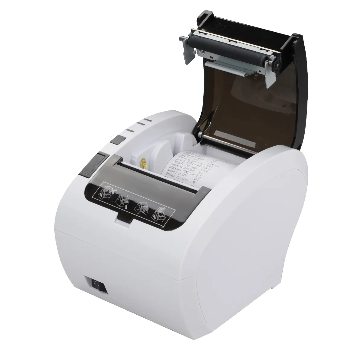 306 Thermal Receipt Printer Easy Paper Loading in White