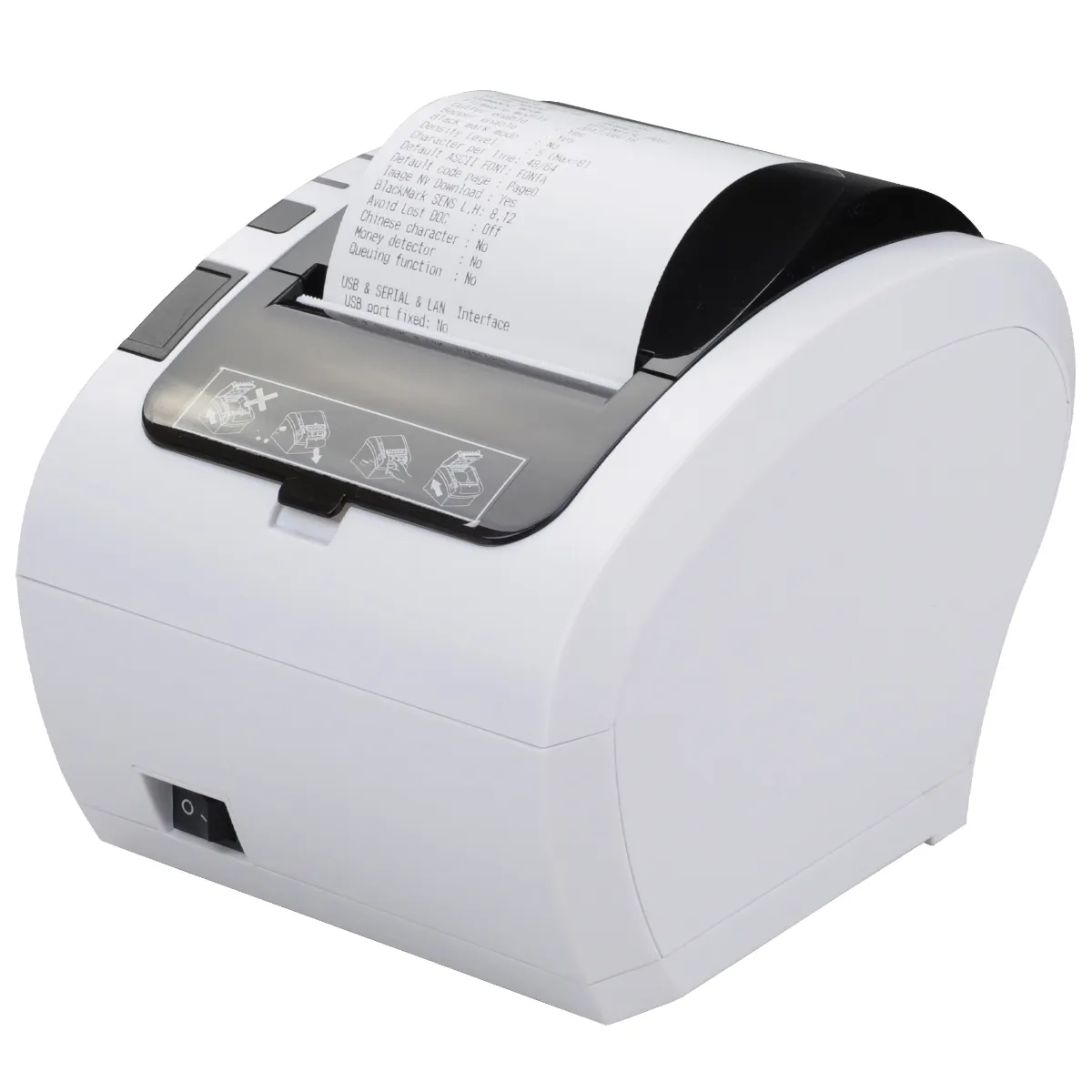 306 Thermal Receipt Printer Working Display in White