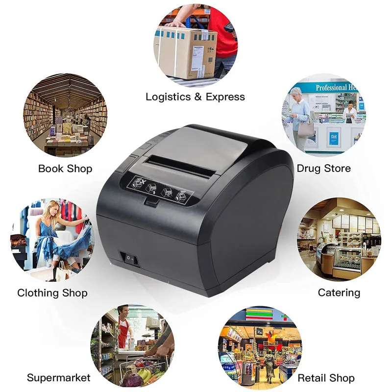 306 Thermal Receipt Printer for Multiple Retail Scenarios