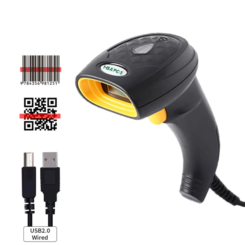 9510 USB Wired Scanner for 1D & 2D Codes