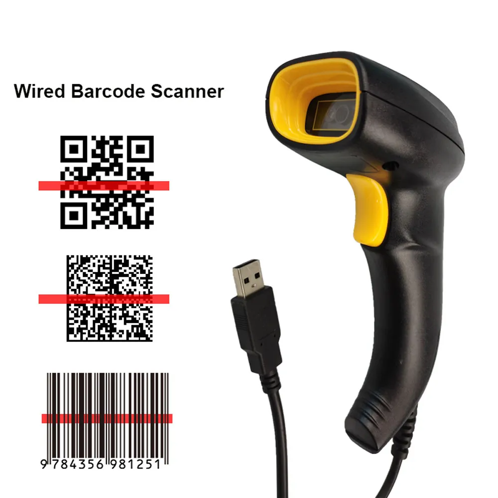 9510 Wired Barcode Scanner with USB Cable
