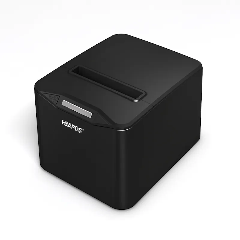 Black 8370 Thermal Receipt Printer Front Perspective