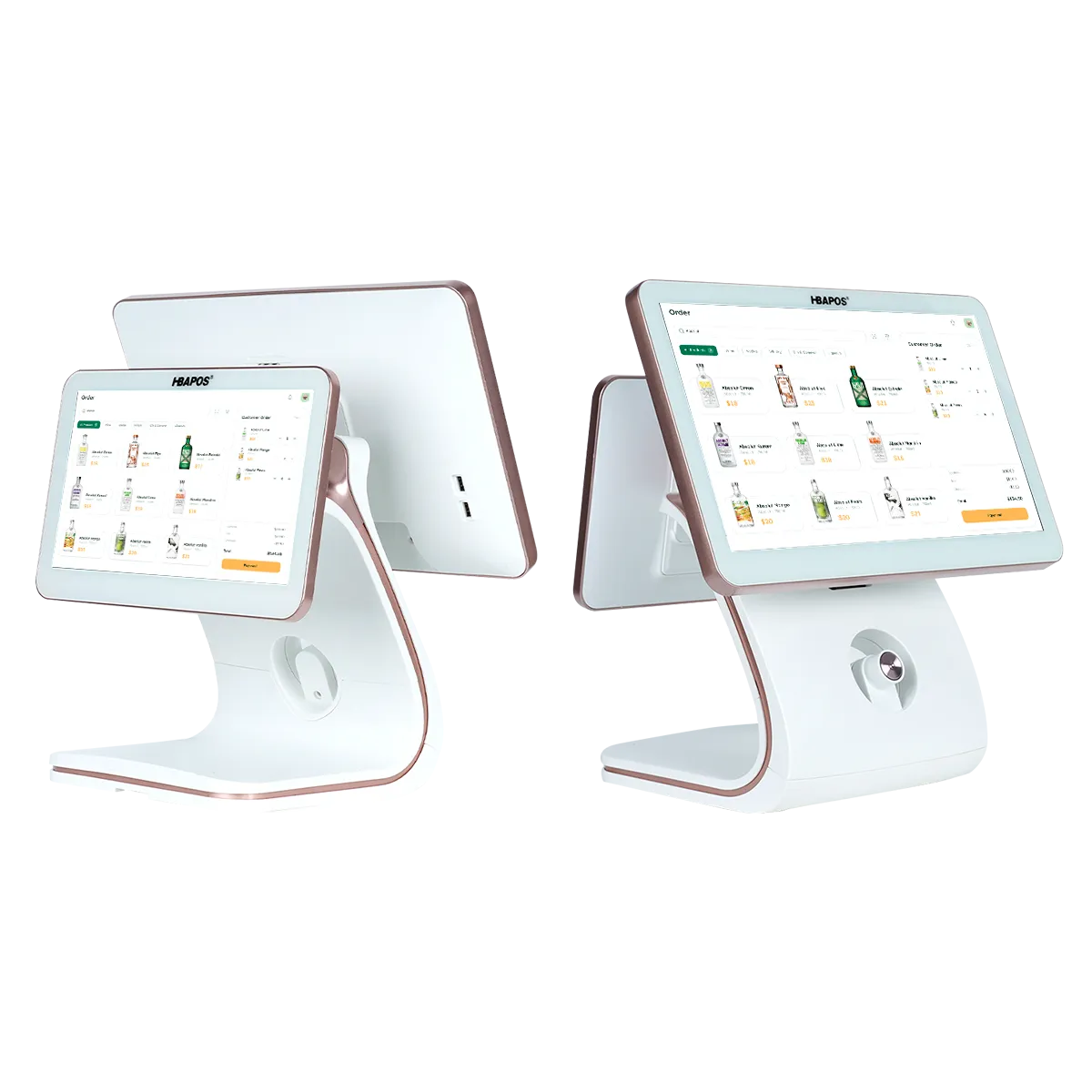 Dual-Screen POS System with Interactive Touch Display for Efficient Checkout