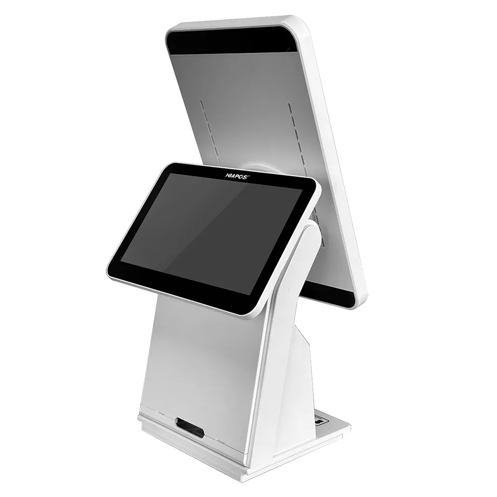 Dual Screen Self-Service Kiosk with Customer Display Design