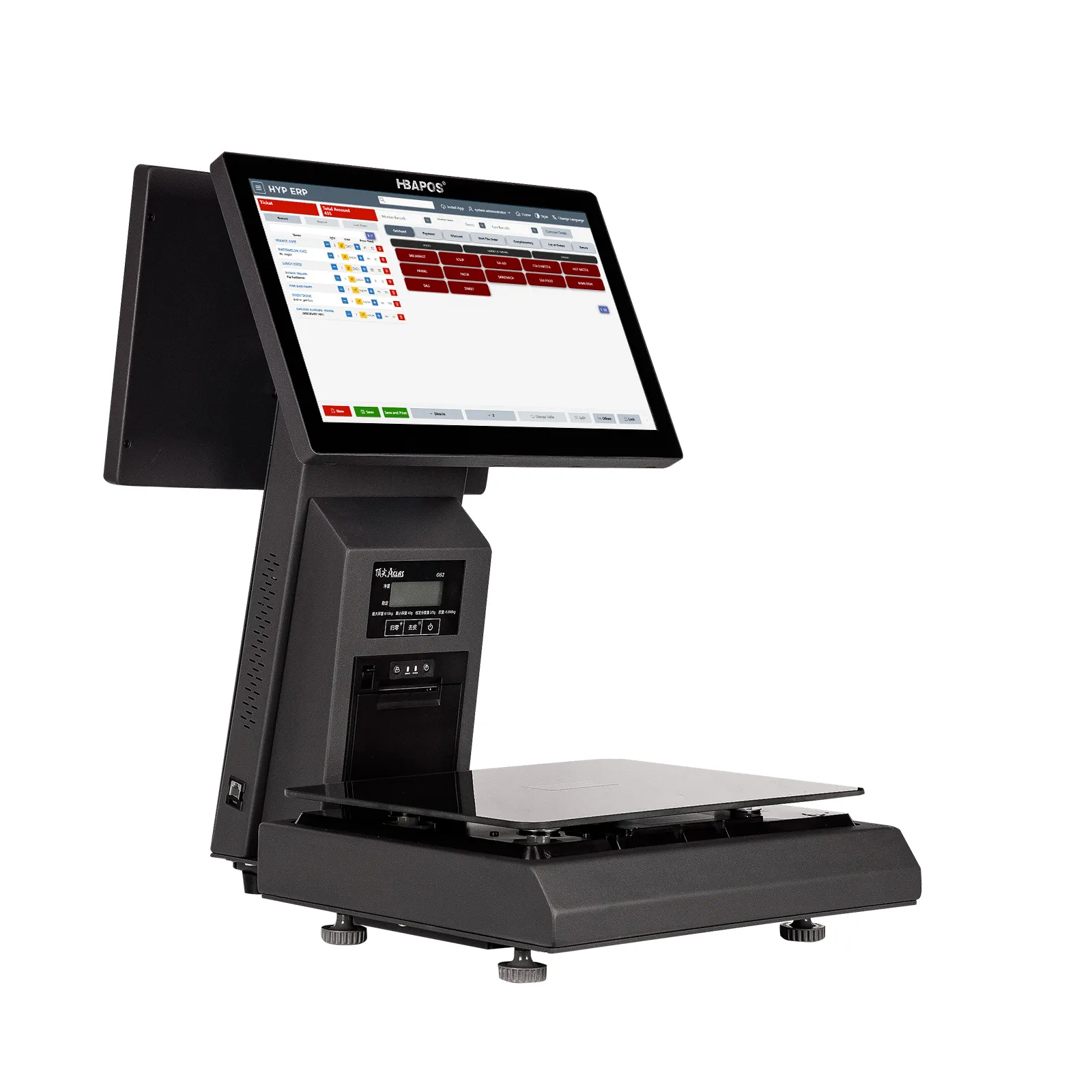 HBA LS-2 Smart All-in-One POS with Touchscreen and Built-in Printer