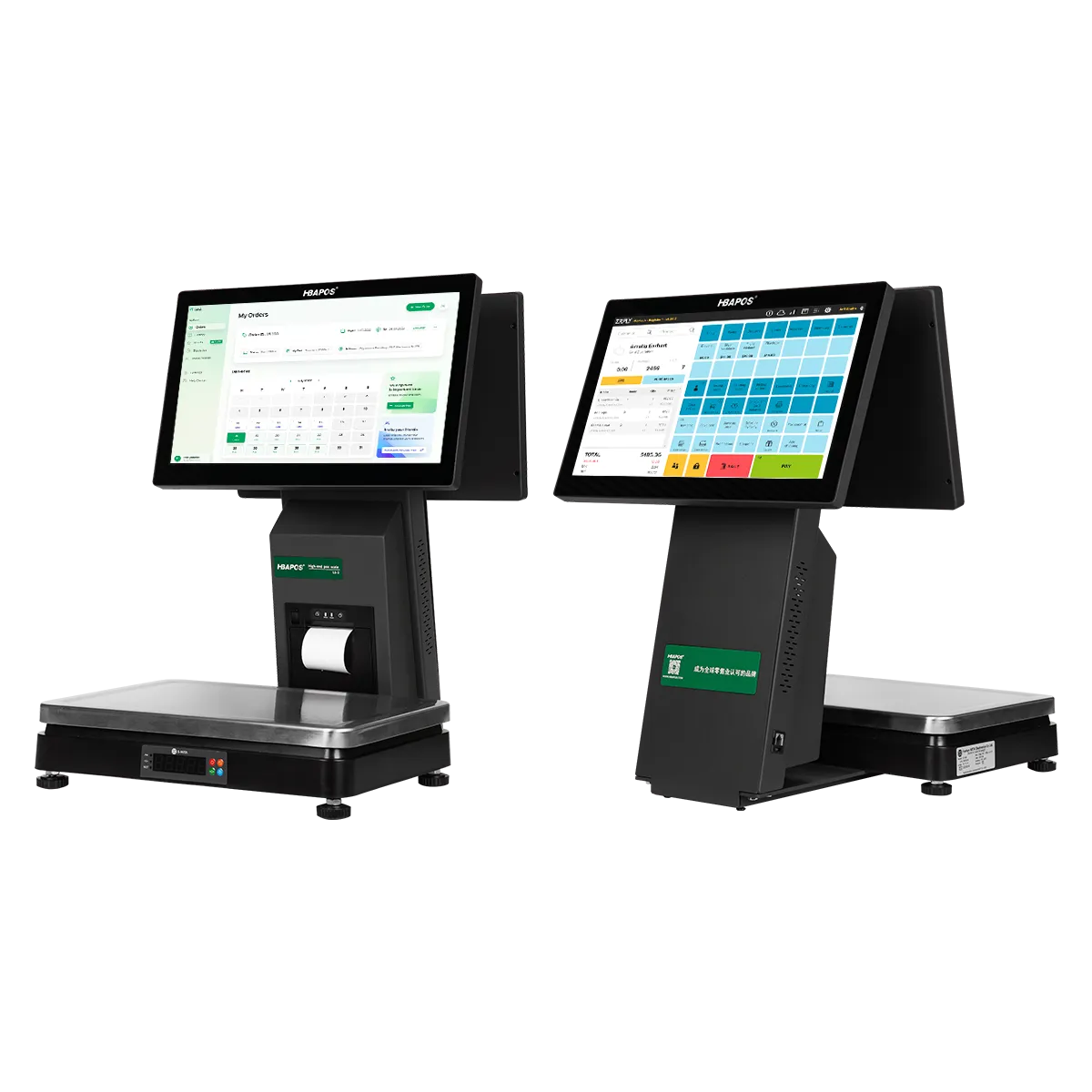 HBA LS-2 All-in-One POS Scale with Touchscreen and Label Printer