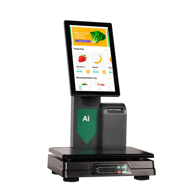 HBA LS-6 Retail All-in-One POS Scale with Integrated Weighing and Printing