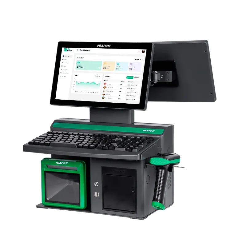 HBA-R9 Smart All-in-One POS Terminal with Touchscreen and Built-in Modules