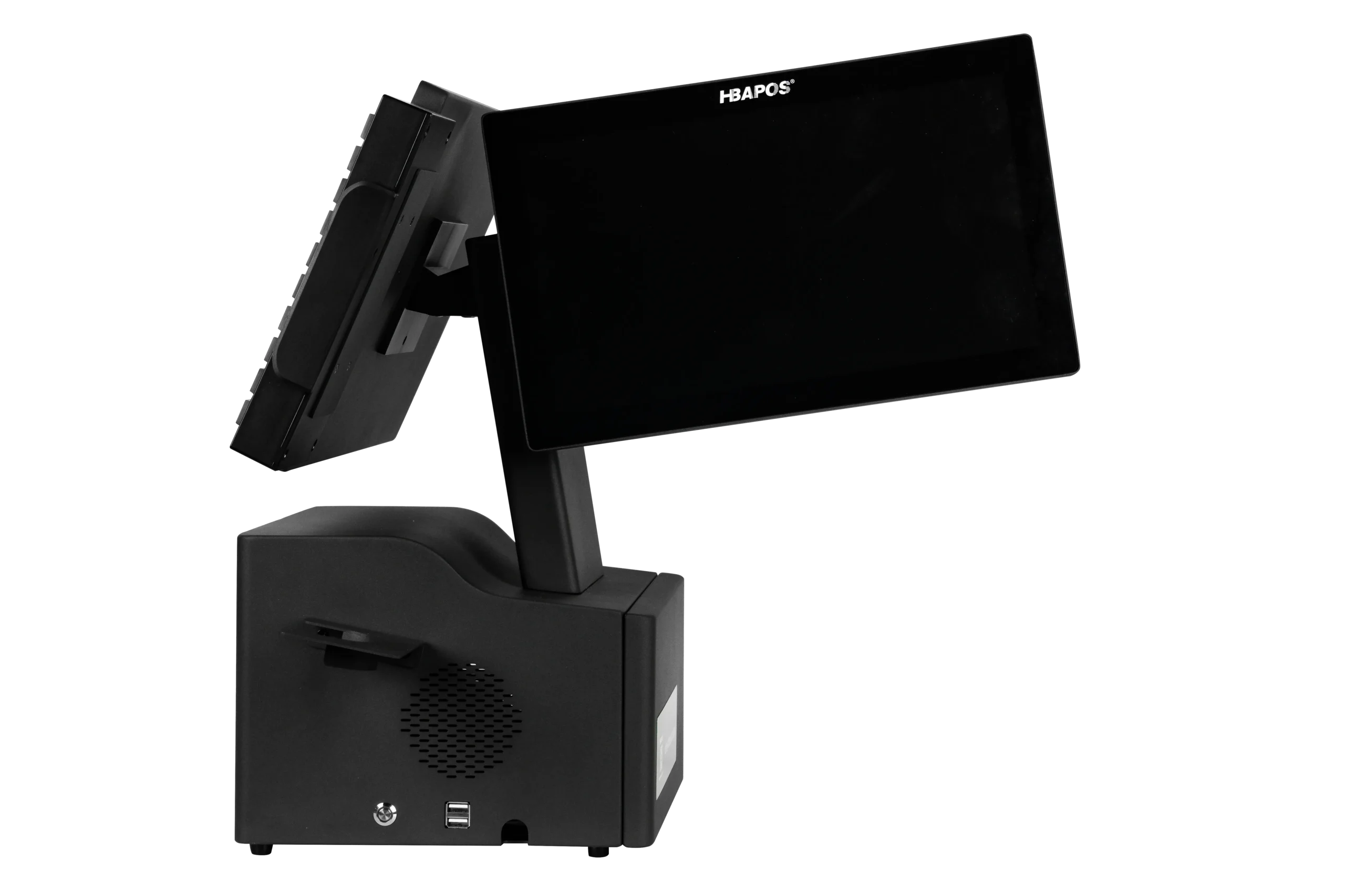 Industrial All-in-One POS System with Built-in Speaker Ports and Heat Dissipation Design