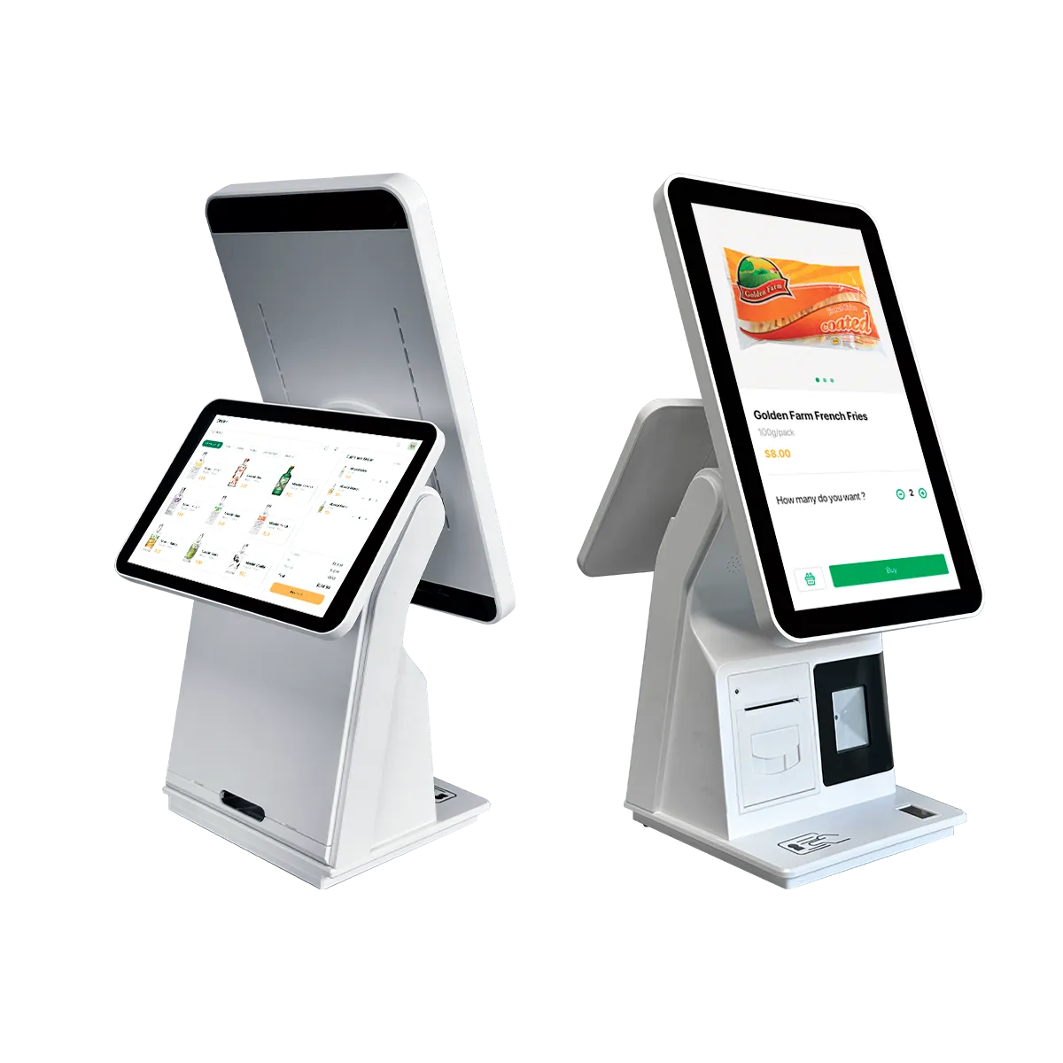 Interactive Touchscreen Interface for Self-Ordering and Payment