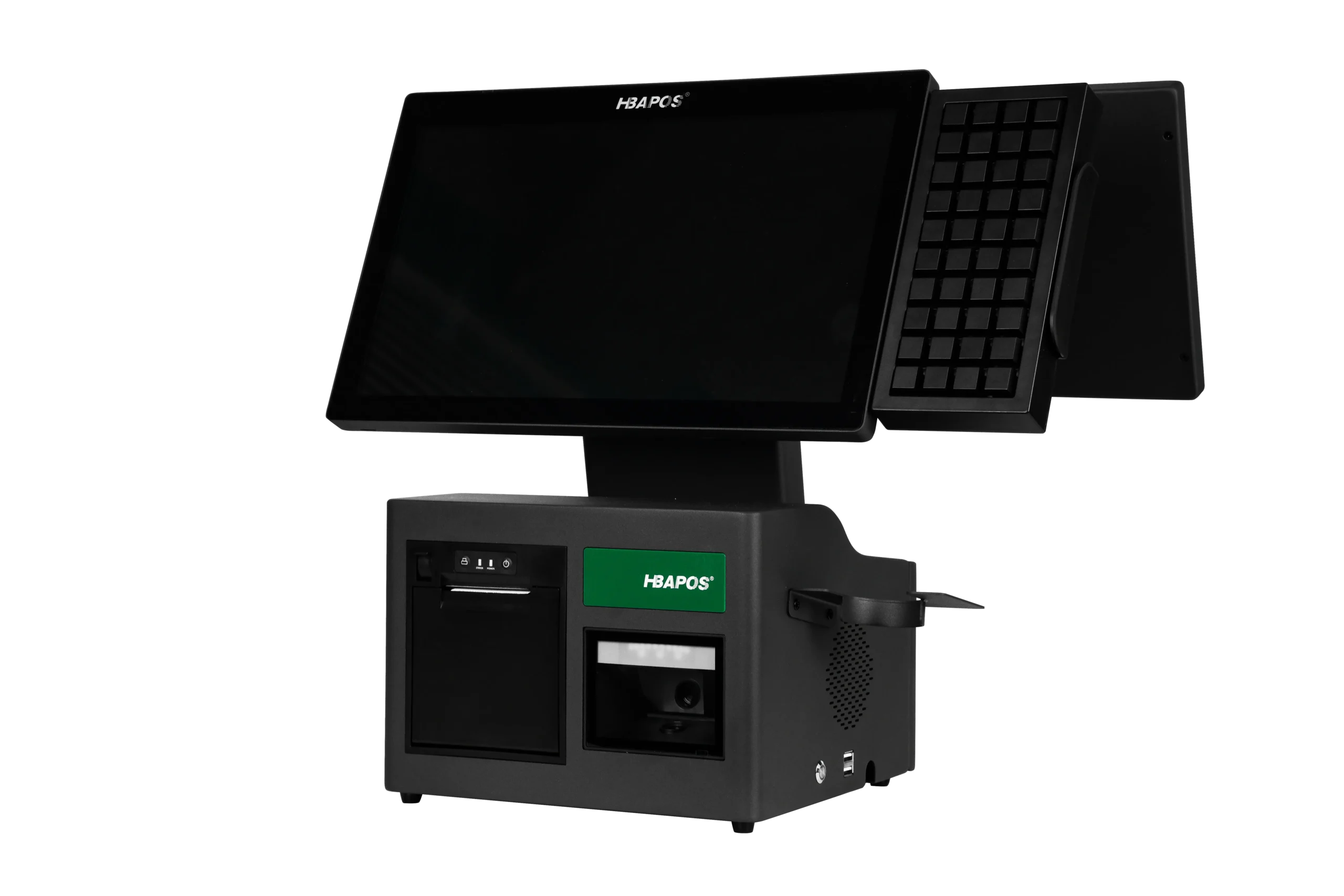 Retail All-in-One POS Machine with Touchscreen Display Integrated Scanner and Thermal Printer
