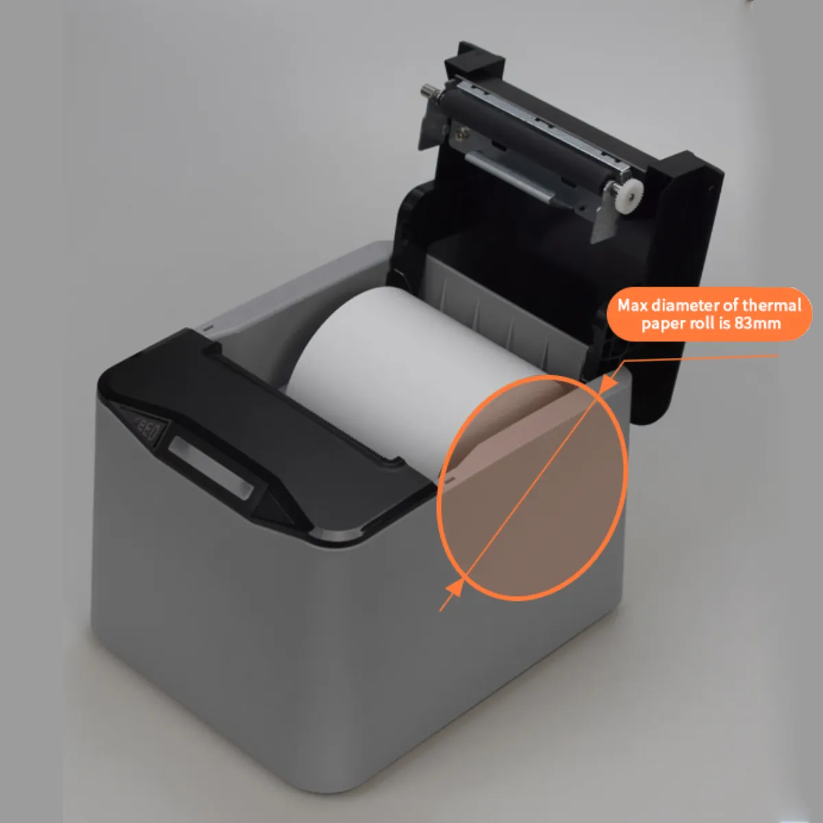 Supports Large Paper Roll Capacity up to 83mm