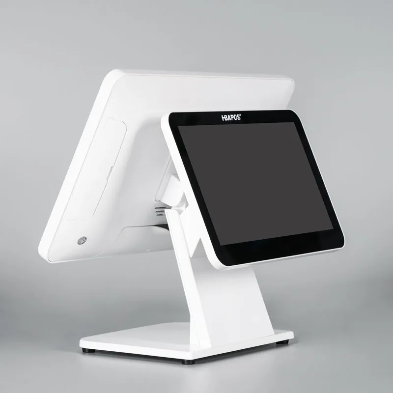White Model Dual Display POS Terminal