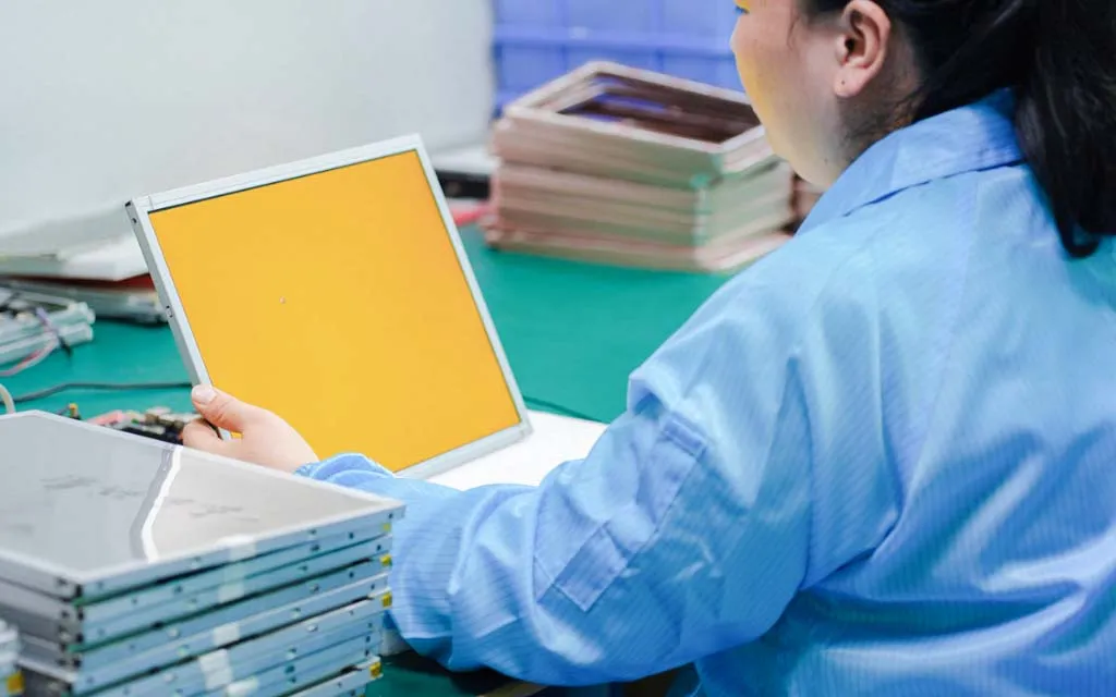 Cash register screen test