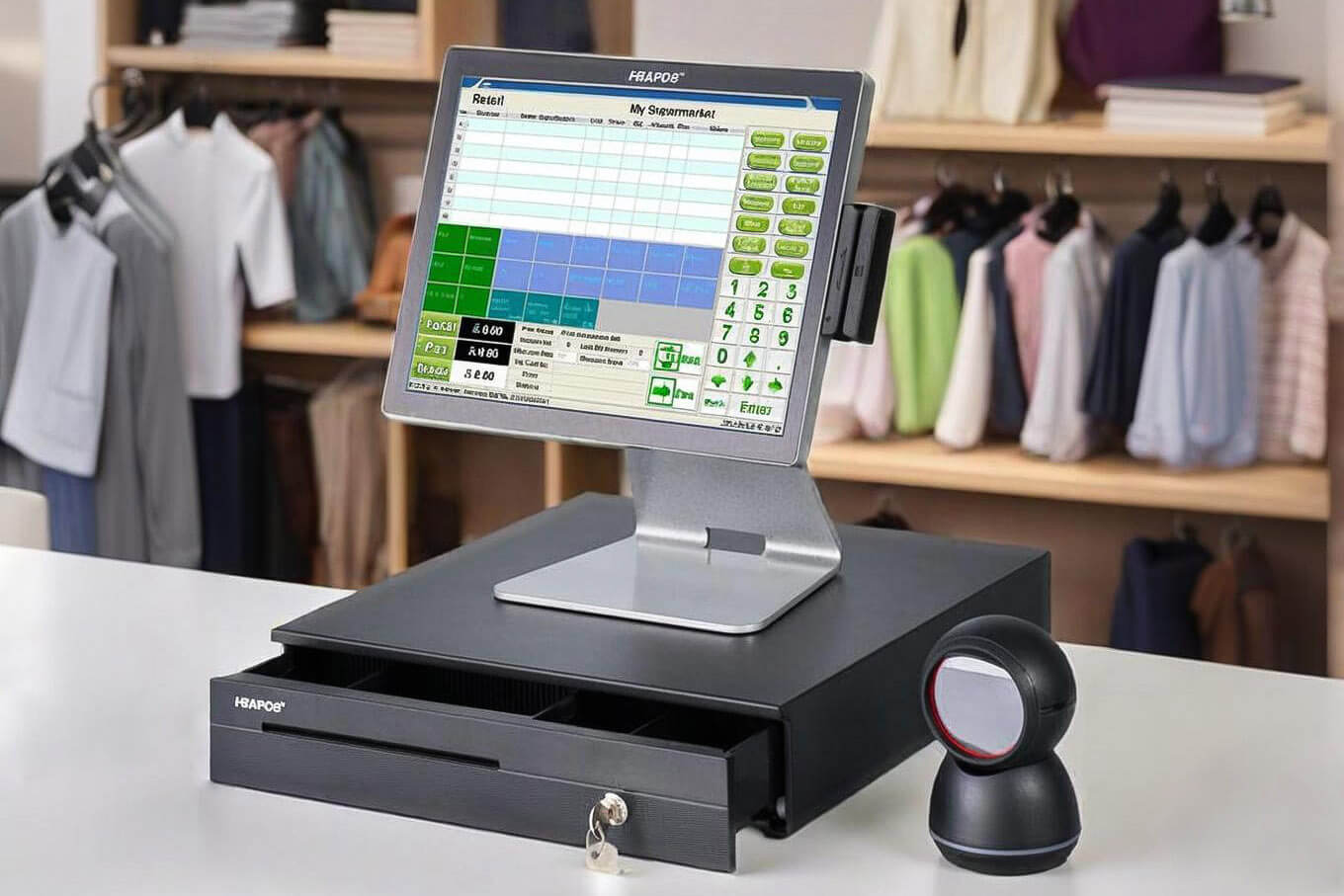 hba-q2 all in one pos system for for Clothing Stores